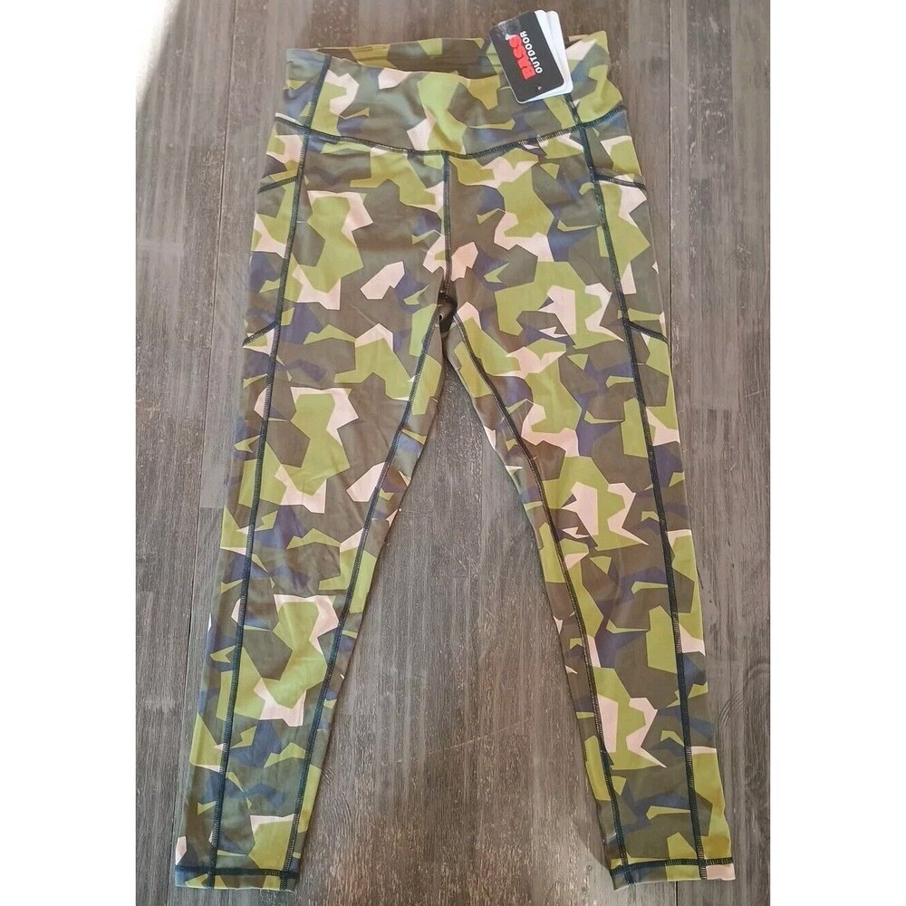 Bass Outdoor Camouflage Print Pockets B Flex B Cool Women's Leggings Sz M
